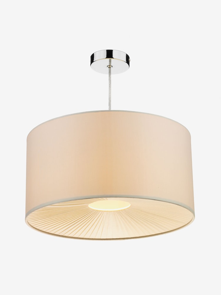 Dar Lighting Set of 2 Cream Rita Easy Fit Pendant Ceiling Lights - Image 1 of 3 Dar Lighting Set of 2 Cream Rita Easy Fit Pendant Ceiling Lights - Image 1 of 3