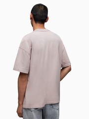 AllSaints Grey Isac Short Sleeve Crew T-Shirt - Image 2 of 6