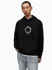 AllSaints Black Tierra Overhead Hoodie - Image 1 of 7