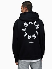 AllSaints Black Tierra Overhead Hoodie - Image 2 of 7
