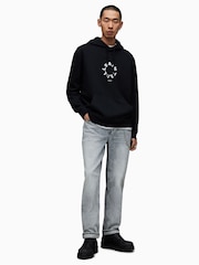 AllSaints Black Tierra Overhead Hoodie - Image 3 of 7