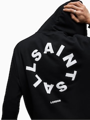 AllSaints Black Tierra Overhead Hoodie - Image 6 of 7