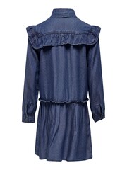 ONLY KIDS Long Sleeve Tierred Denim Smock Dress - Image 2 of 2