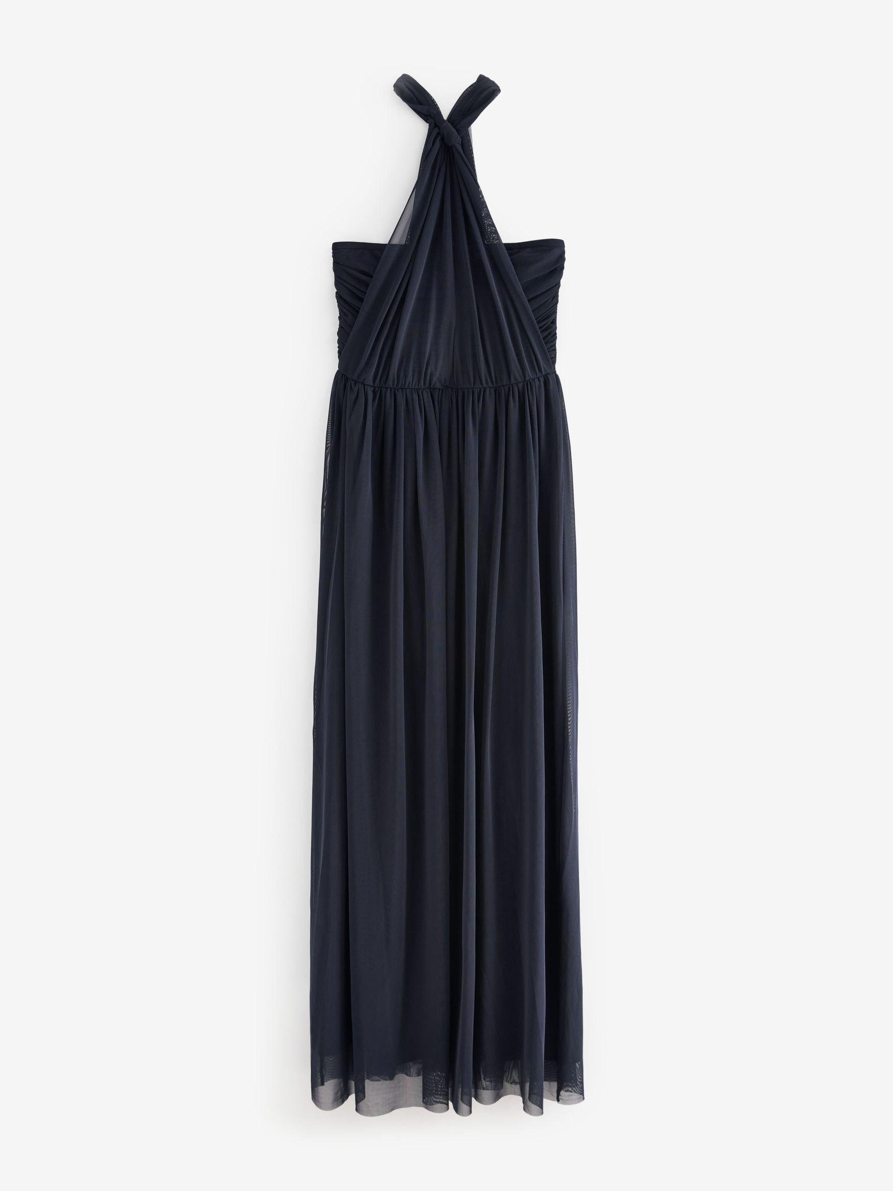 Navy Mesh Multiway Bridesmaid Wedding Maxi Dress