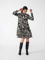 Sort hvid - JDY Tiered Skjorter Smock Kjole - Image 1 of 5