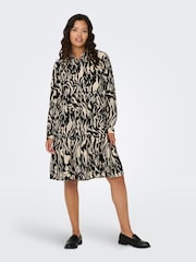 Sort hvid - JDY Tiered Skjorter Smock Kjole - Image 2 of 5