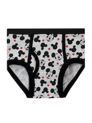 Character Red Mickey Mouse 100% Cotton Briefs 5 Pack - Image 2 of 5