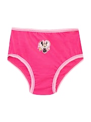 Character Pink Minnie Mouse 100% Cotton Briefs 5 Pack - Image 5 of 5
