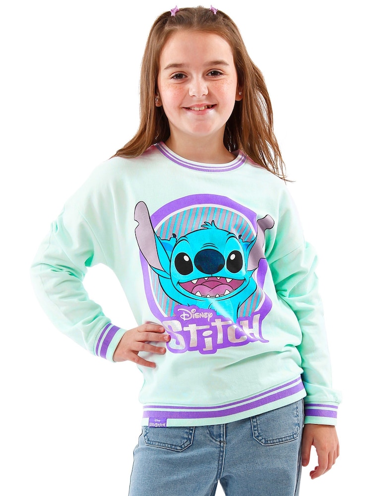 Sweat Shirt Lilo Et Stitch - Pull Manches Longues Garçon 100% Polyester