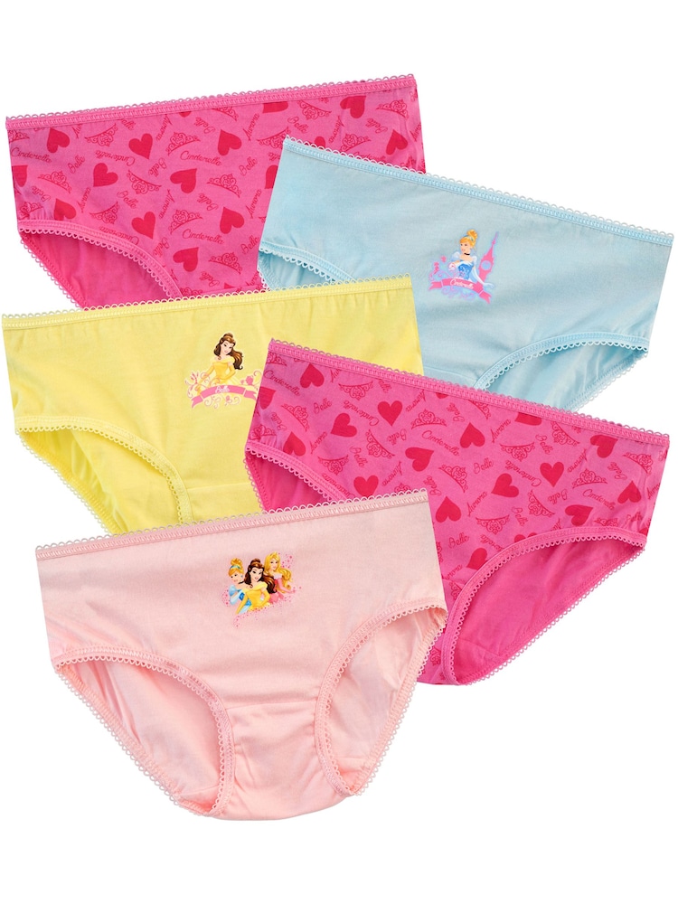 Character Disney Princess 100% Cotton Briefs 5 Pack - Bild 1 von 5 Character Disney Princess 100% Cotton Briefs 5 Pack - Bild 1 von 5