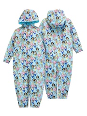 Character Blue Disney AOP Princess Puddlesuit - Image 2 of 3