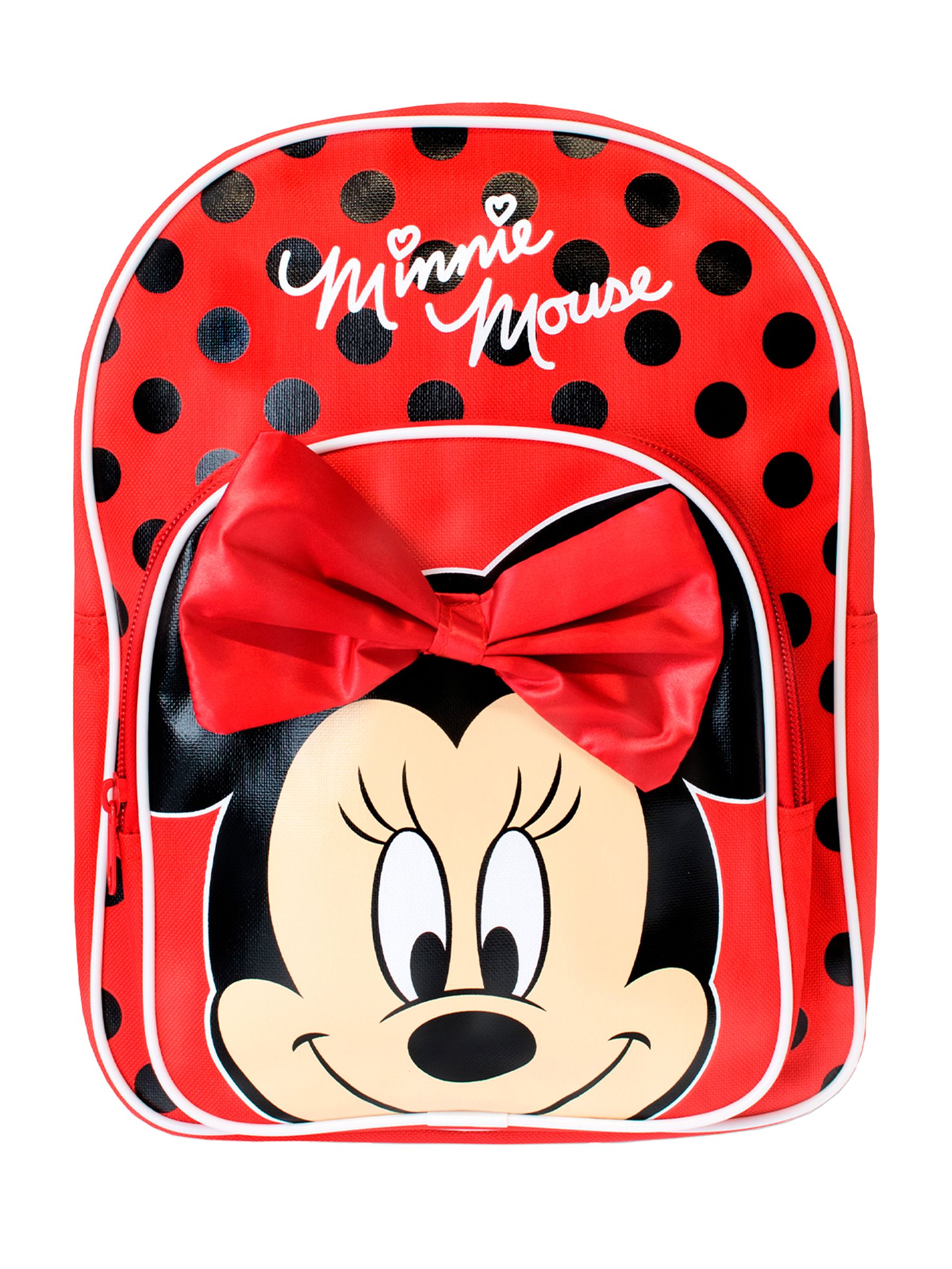 Buy Character Red Minnie Mouse 3D Bow Backpack from the Next UK online shop