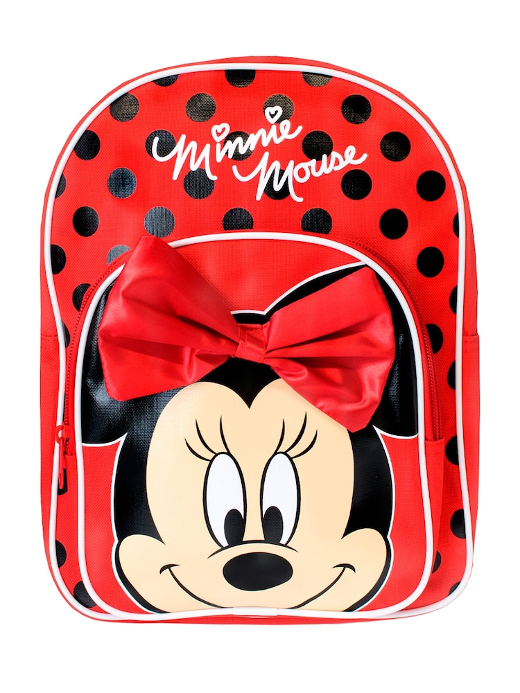 Character Red Minnie Mouse 3D Bow Backpack - Image 1 of 3