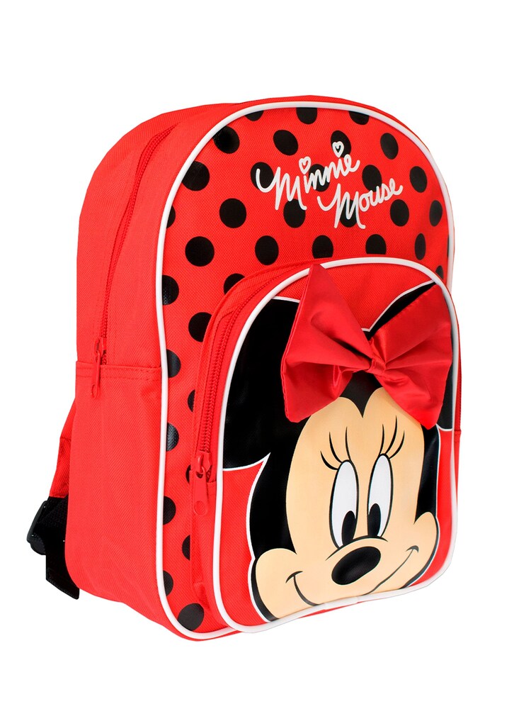 Character Red Minnie Mouse 3D Bow Backpack - Image 3 of 3 Character Red Minnie Mouse 3D Bow Backpack - Image 3 of 3