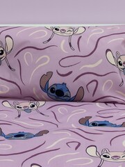 Character Purple Lilo And Stitch Single 100% Cotton Duvet Set - Image 3 of 4