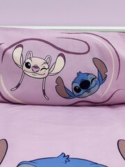 Character Purple Lilo And Stitch Single 100% Cotton Duvet Set - Image 4 of 4
