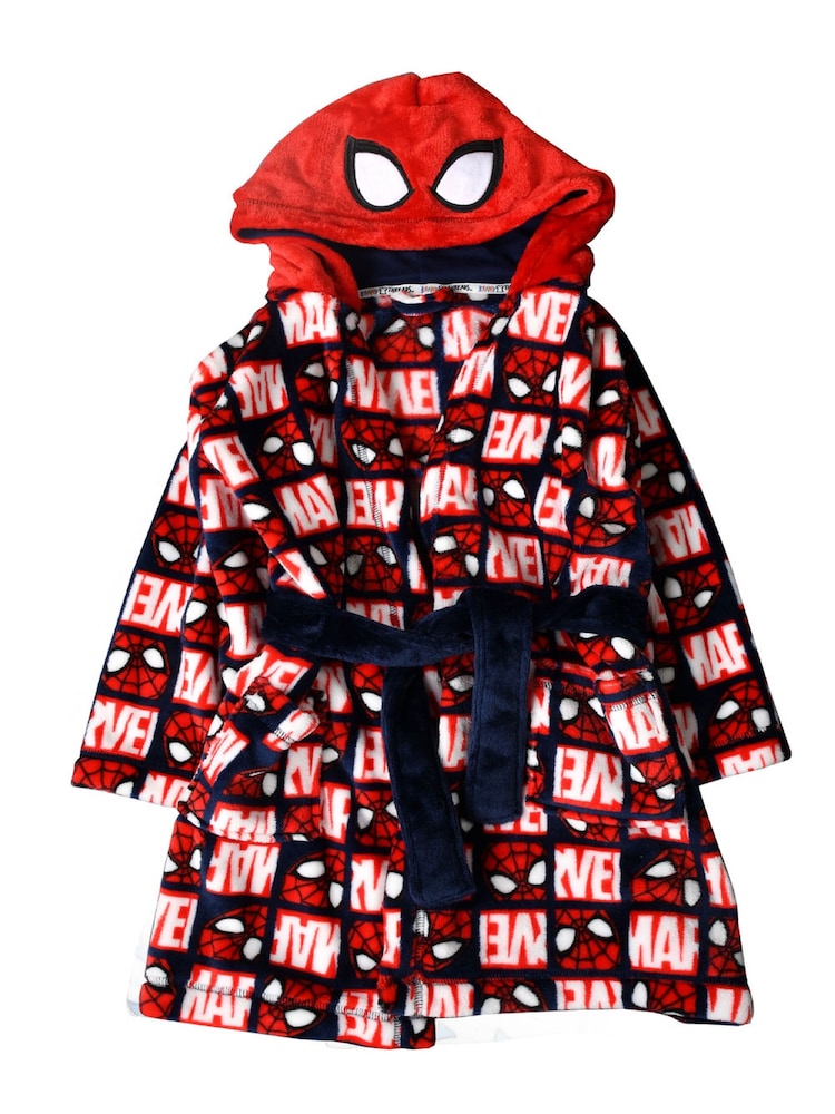 Brand Threads Spiderman Bademantel mit Kapuze für Jungen - Bild 2 von 4 Brand Threads Spiderman Bademantel mit Kapuze für Jungen - Bild 2 von 4