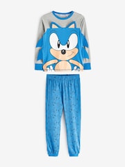 Brand Threads Blue Sonic the Hedgehog Boys Pyjama Set - Image 1 of 3