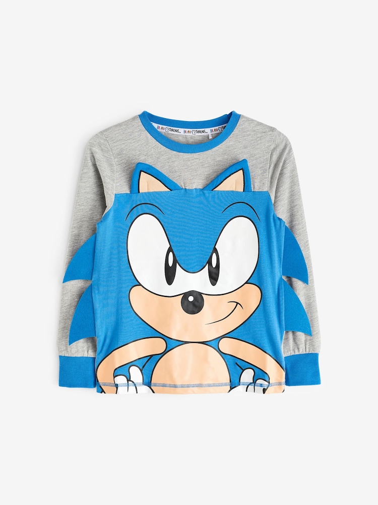 Brand Threads Blue Sonic the Hedgehog Boys Pyjama Set - Image 2 of 3