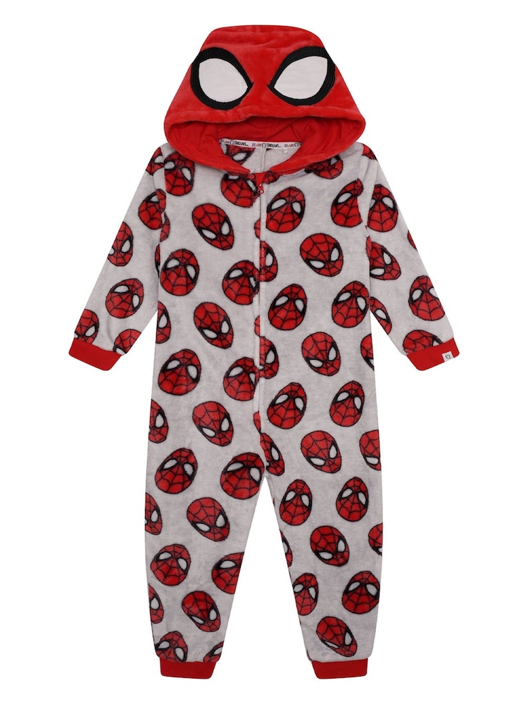 Brand Threads Red Marvel Spider-Man Boys All-In-One - Image 2 of 4