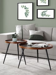 Jual Black Siena Marble Effect Lamp Table - Image 4 of 4