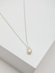 Simply Silver Sterling Silver Tone 925 Freshwater Pearl Set - Gift Boxed - Image 3 of 4