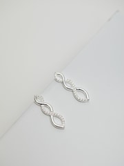 Simply Silver Sterling Silver Tone 925 Cubic Zirconia Infinity Set - Gift Boxed - Image 3 of 3