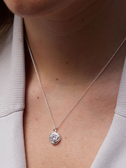 Simply Silver Sterling Silver Tone 925 Cubic Zirconia Knot Set - Gift Boxed - Image 4 of 4