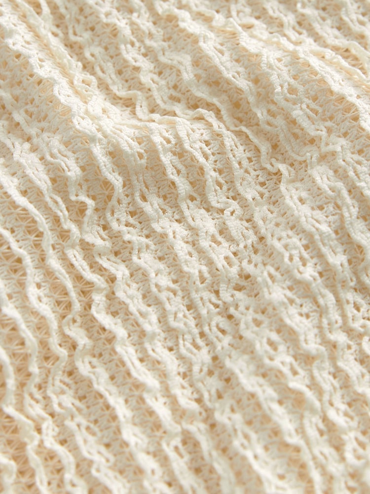 Ecru Creme - Ärmelloses, strukturiertes Tanktop - Bild 6 von 6 Ecru Creme - Ärmelloses, strukturiertes Tanktop - Bild 6 von 6