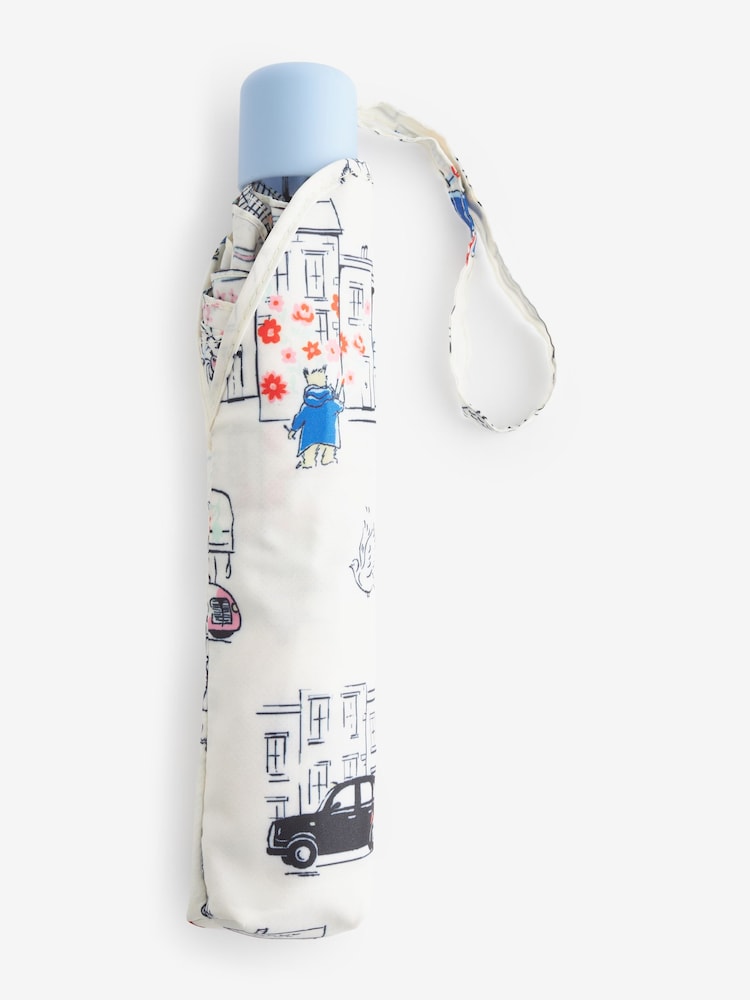 Cath Kidston White Paddington London Print Compact Umbrella - Image 2 of 2