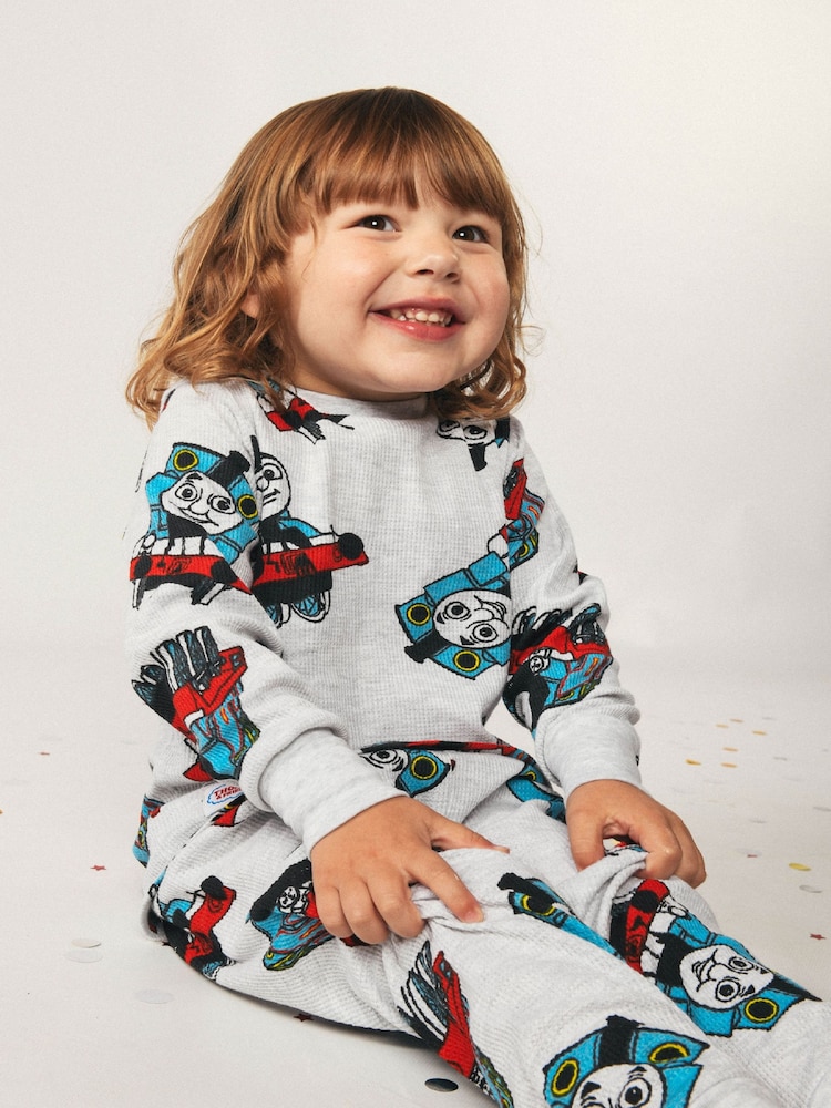 Brand Threads Grey Thomas the Tank Engine Boys Pyjama Set - Image 1 of 3