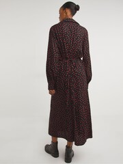JD Williams Black Spot Midi Tea Dress - Image 2 of 4