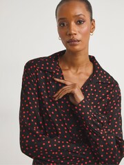 JD Williams Black Spot Midi Tea Dress - Image 4 of 4