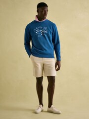 Joules Mason Navy Graphic Crew Neck Jumper - Image 3 of 7
