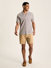 Joules Revere Blue Printed Short Sleeve Shirt - Image 4 of 8