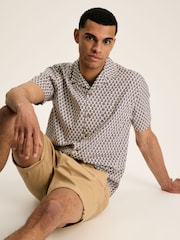 Joules Revere Blue Printed Short Sleeve Shirt - Image 5 of 8