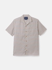 Joules Revere Blue Printed Short Sleeve Shirt - Image 8 of 8
