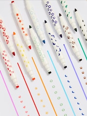 12 Pack Rainbow Stamper Pen Set - Image 1 of 3