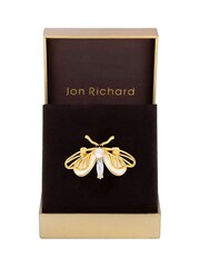 Jon Richard Gold Tone Butterfly Pearl And Mother Of Pearl Gift Boxed Brooch - Image 2 of 2