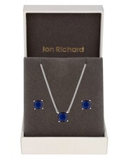 Jon Richard Silver Tone Cubic Zirconia Open Gift Boxed Stone Set - Image 1 of 2