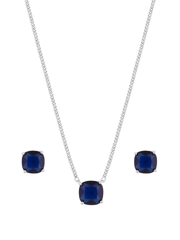 Jon Richard Silver Tone Cubic Zirconia Open Gift Boxed Stone Set - Image 2 of 2