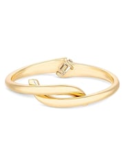 Jon Richard Gold Tone Polished Twisted Bangle Bracelet - Image 1 of 3