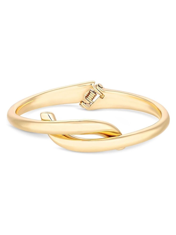 Jon Richard Gold Tone Polished Twisted Bangle Bracelet - Image 1 of 3