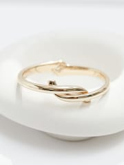 Jon Richard Gold Tone Polished Twisted Bangle Bracelet - Image 3 of 3