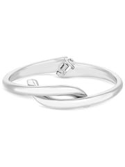 Jon Richard Silver Tone Polished Twisted Bangle Bracelet - Image 1 of 3