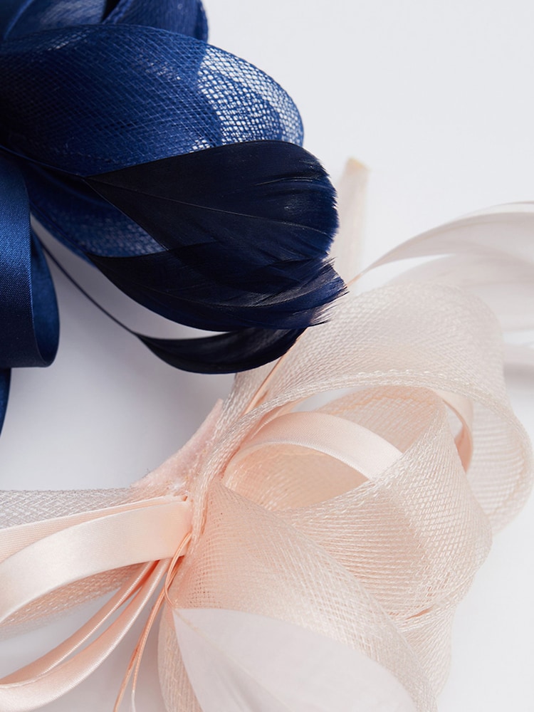 Jon Richard Pink Medium Fascinator Headband - Image 3 of 4