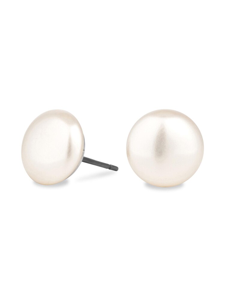 Jon Richard Silver Plated Pearl Bouton Stud Earrings - Image 1 of 1