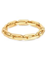 Jon Richard Gold Tone Polished Chain Stretch Bracelet - Image 2 of 4