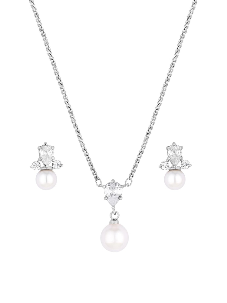 Jon Richard Silver Tone Pearl Set - Image 1 of 1
