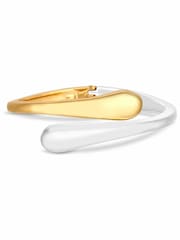 Jon Richard Two Tone Plated Polished Bangle Bracelet - Image 2 of 3